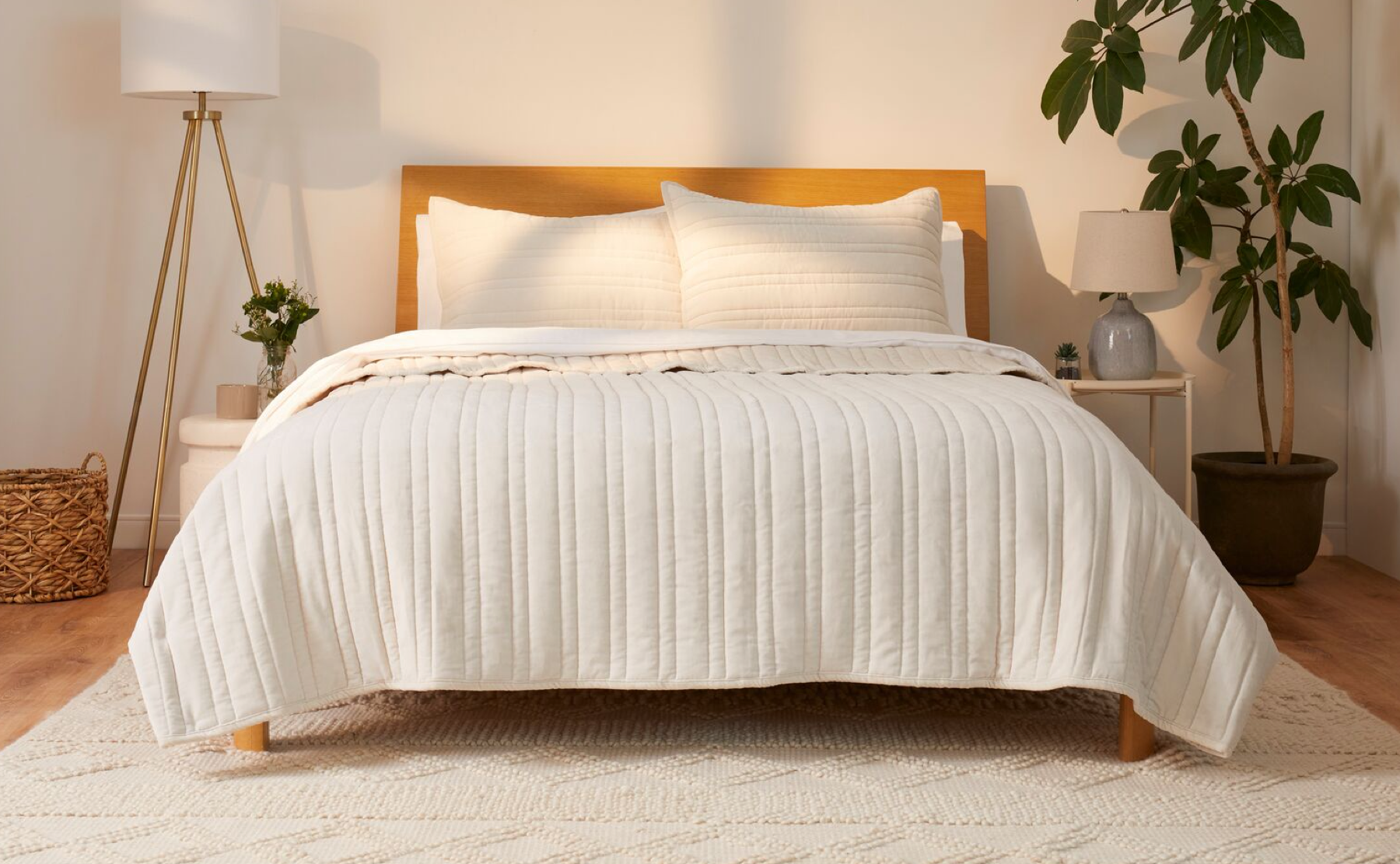 casper linen quilt