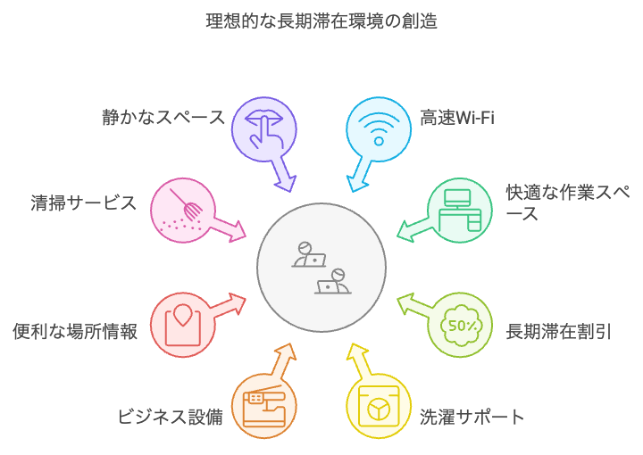 仕事も遊びも両立！ワーケーション・長期滞在向け民泊