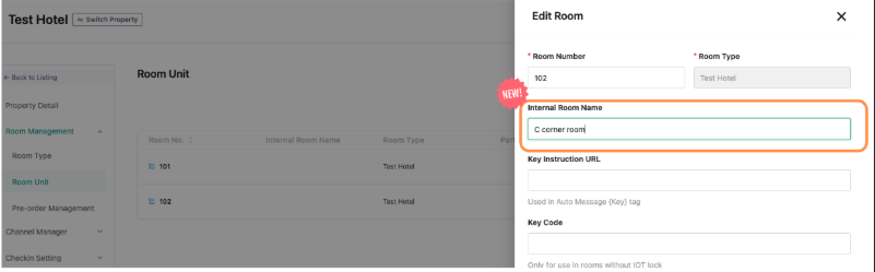 [Property Settings] Internal Room Names Can Now Be Configured
