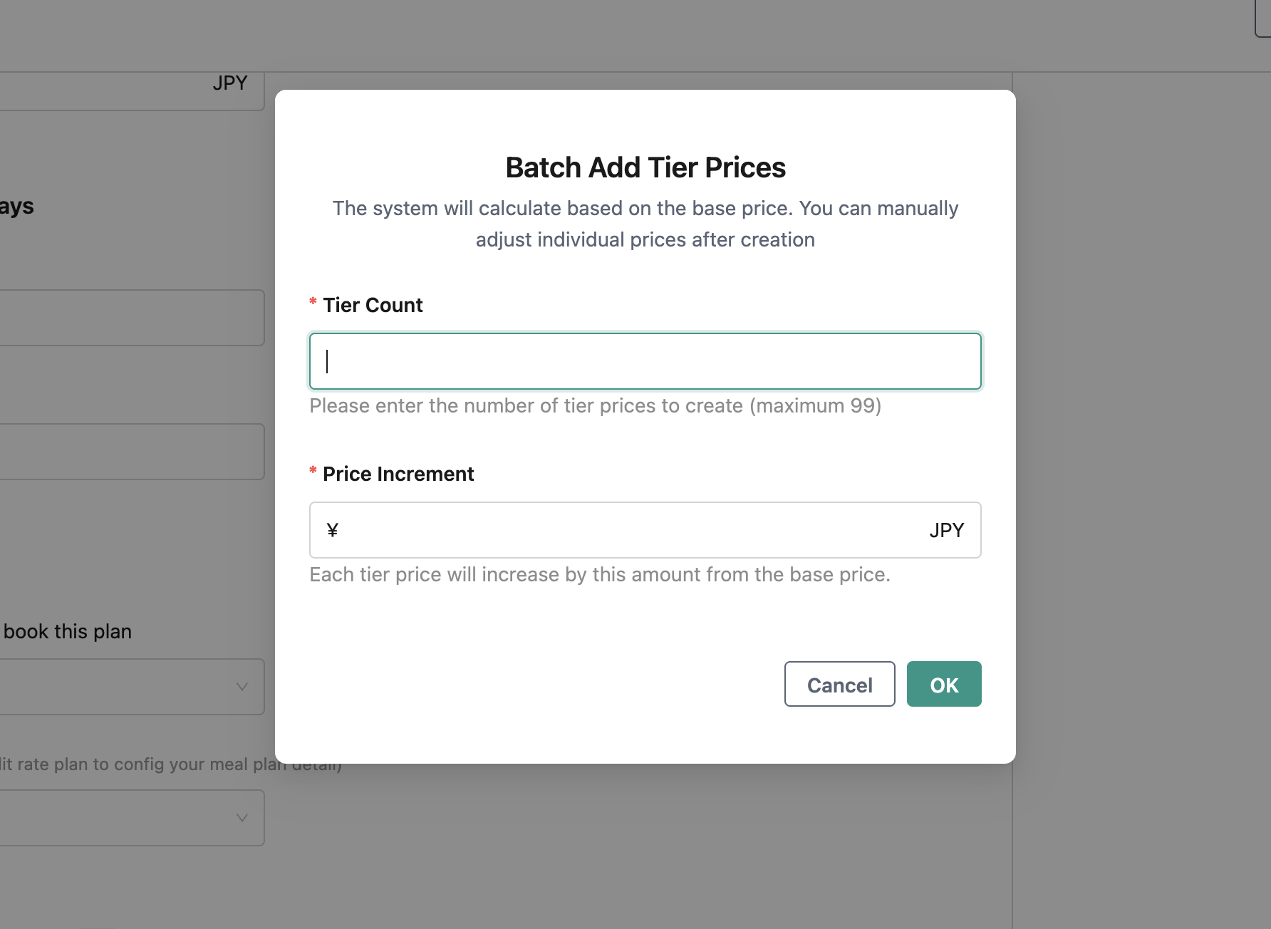 [Pricing Plans] Added "Batch Pricing Rank Creation" Feature