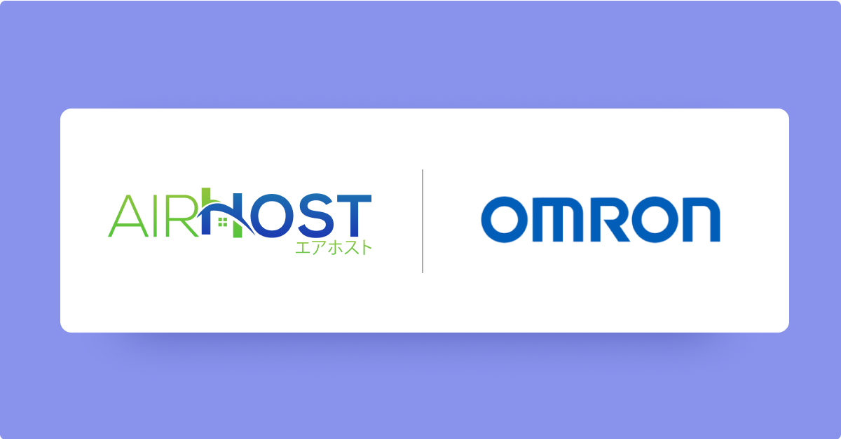 Omron x Airhost logo