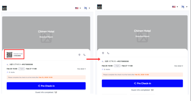 [Check-in] Added Option to Hide QR Code for Tablet Check-in