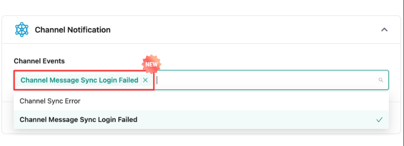 [Notification Settings] Added “Channel Message Sync Login Failure