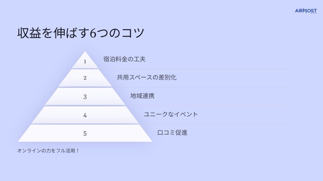 ホステル経営で収益を伸ばす6つのコツ