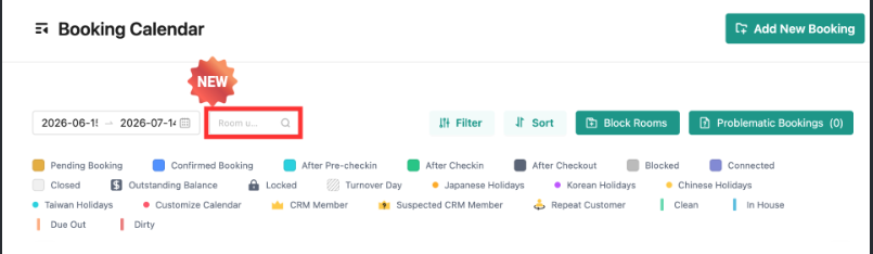 [Booking Calendar] Added a Search Box