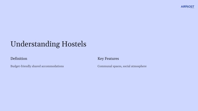  The Evolution of Hostels: Past, Present, and Future