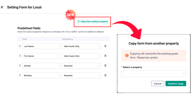 [Guest Form] You Can Now Copy Settings from Other Properties