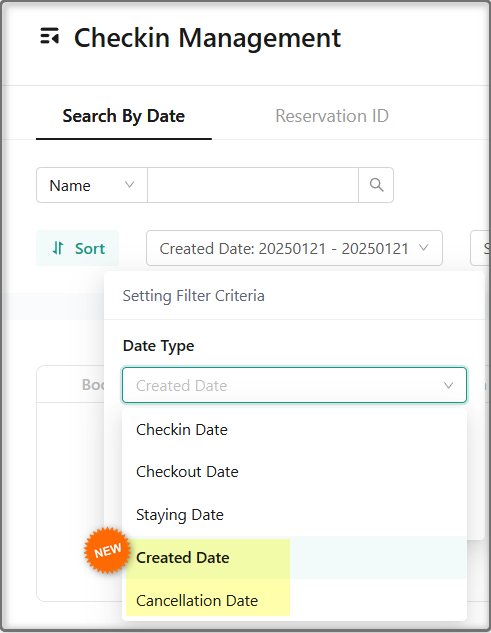 [Check-in Management] New Filters for Booking and Cancellation Dates