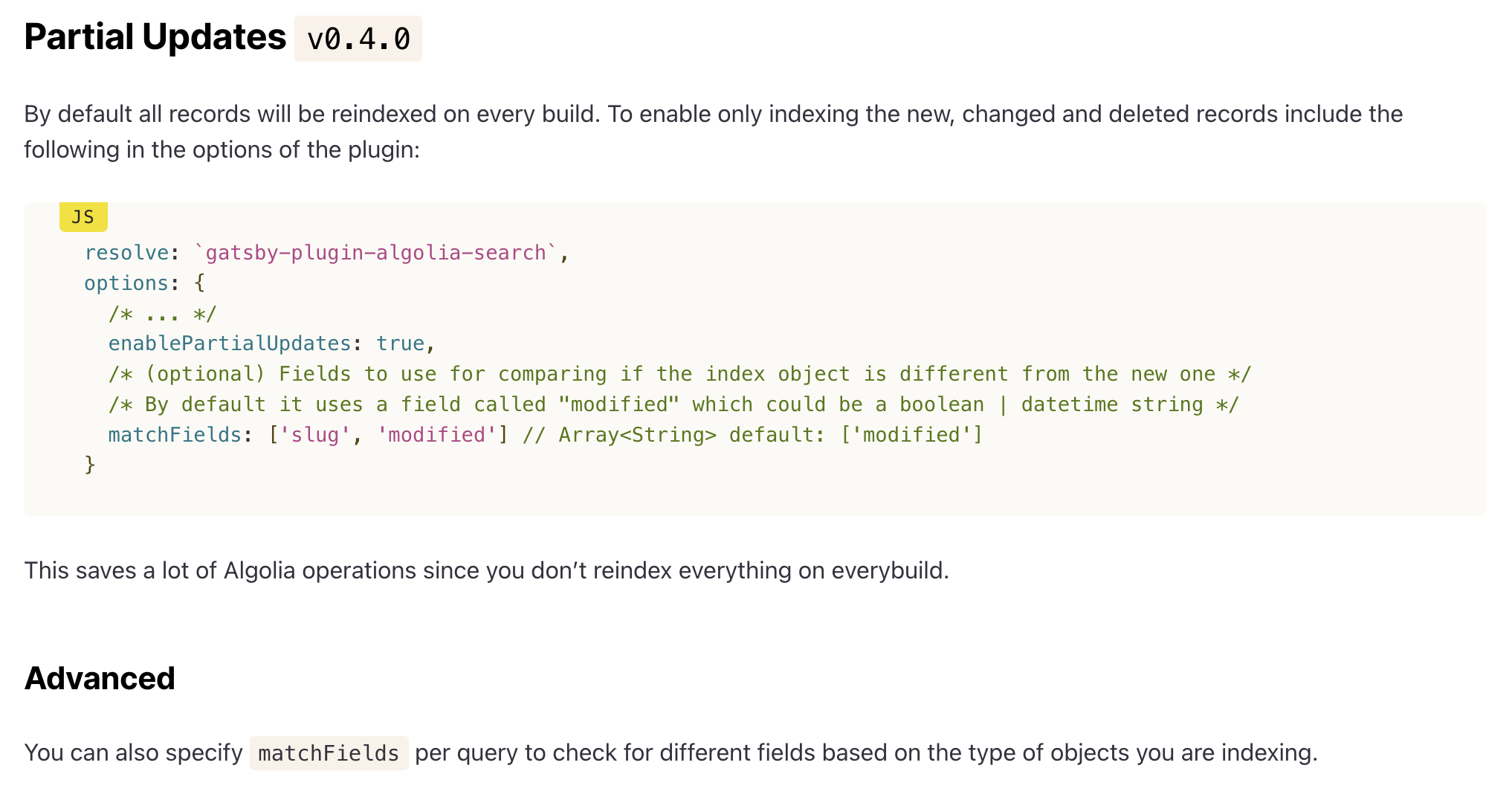 gatsby-plugin-algolia v0.4.0
