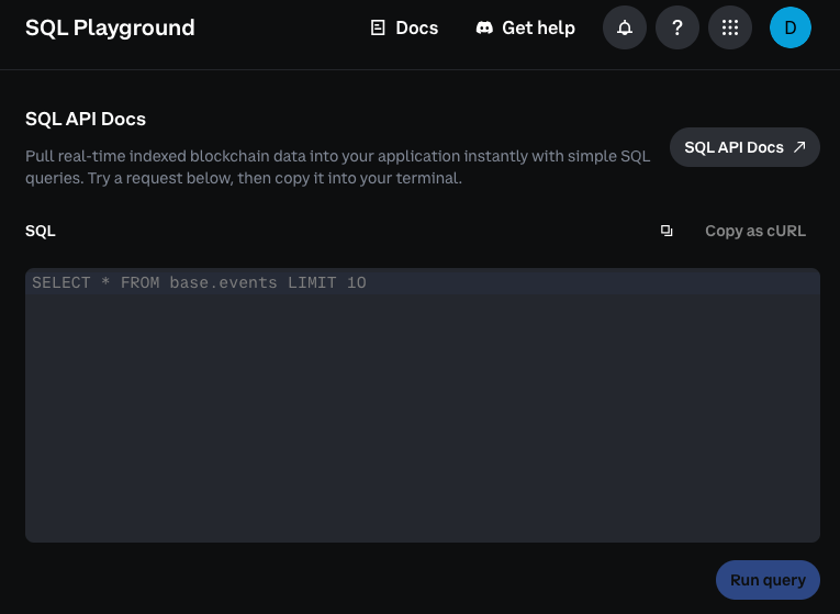 Data API SQL Playground