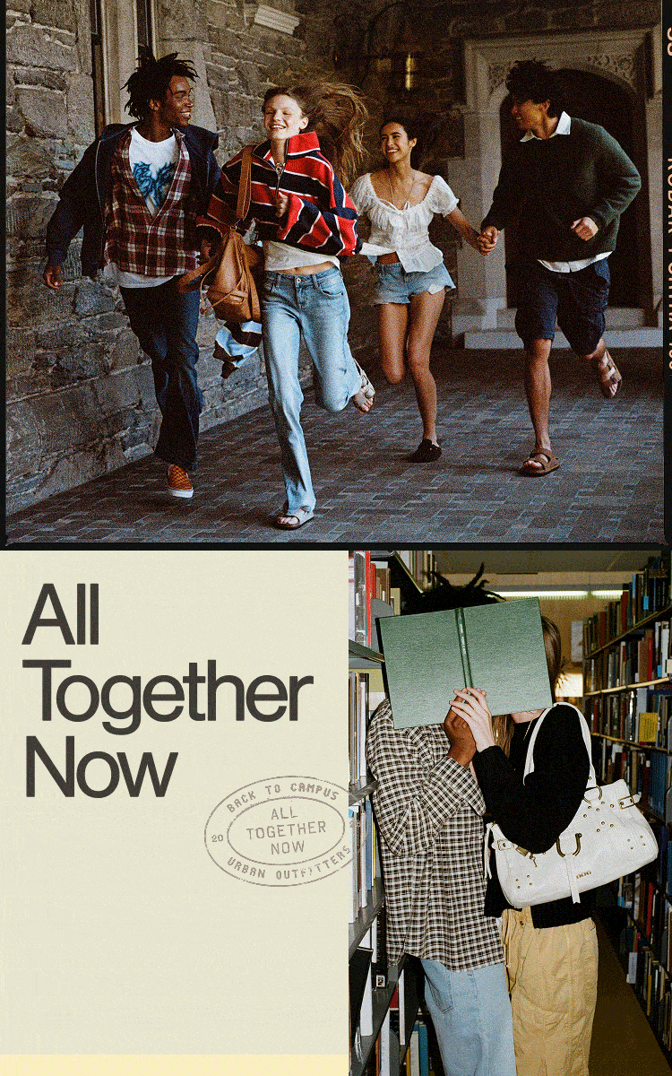 Three-panel image showing diverse young people: friends walking together, woman in star sweater outdoors, student in library.