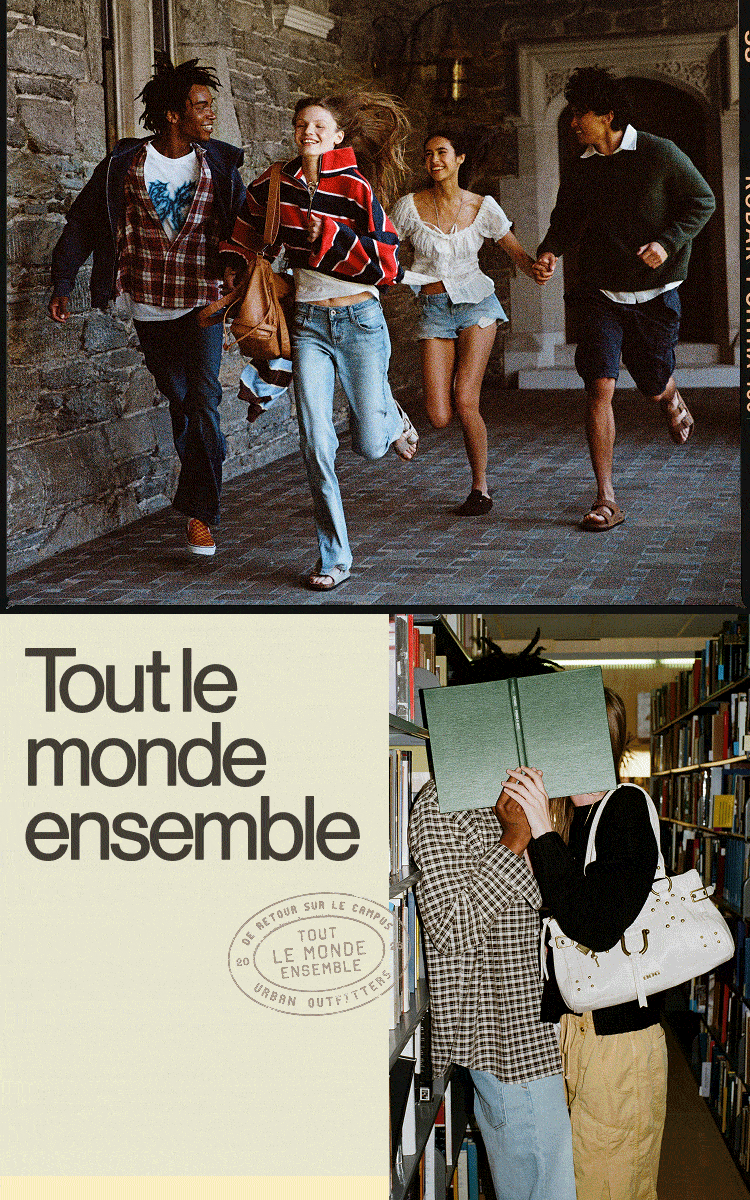 Three-panel image showing diverse young people: friends walking together, woman in star sweater outdoors, student in library.