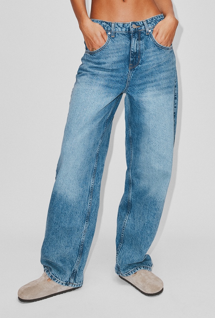 BDG Joni Low-rise Wide-leg Jean in Blue