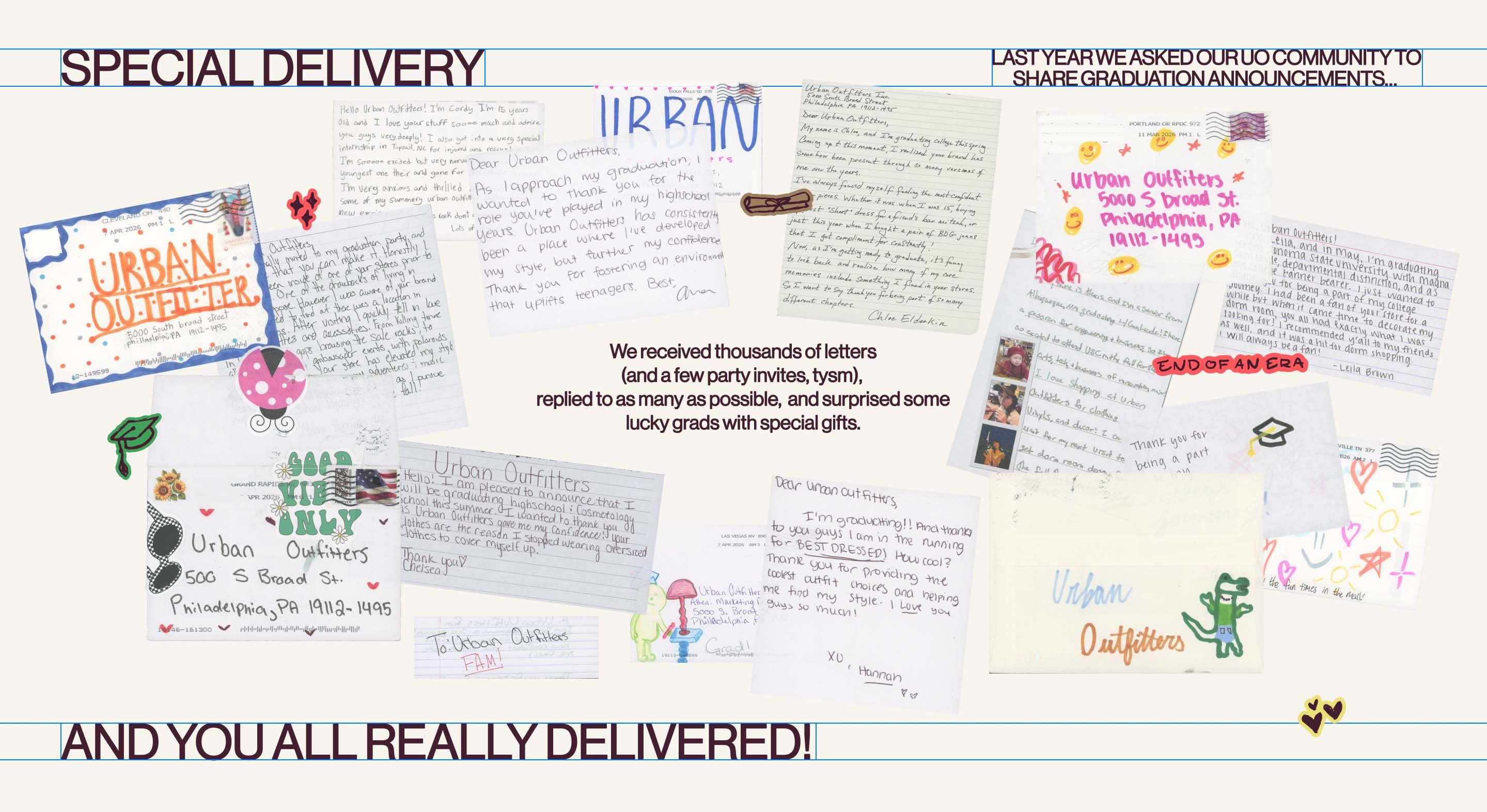 UO HAUL: Special Delivery (Grad Letters)