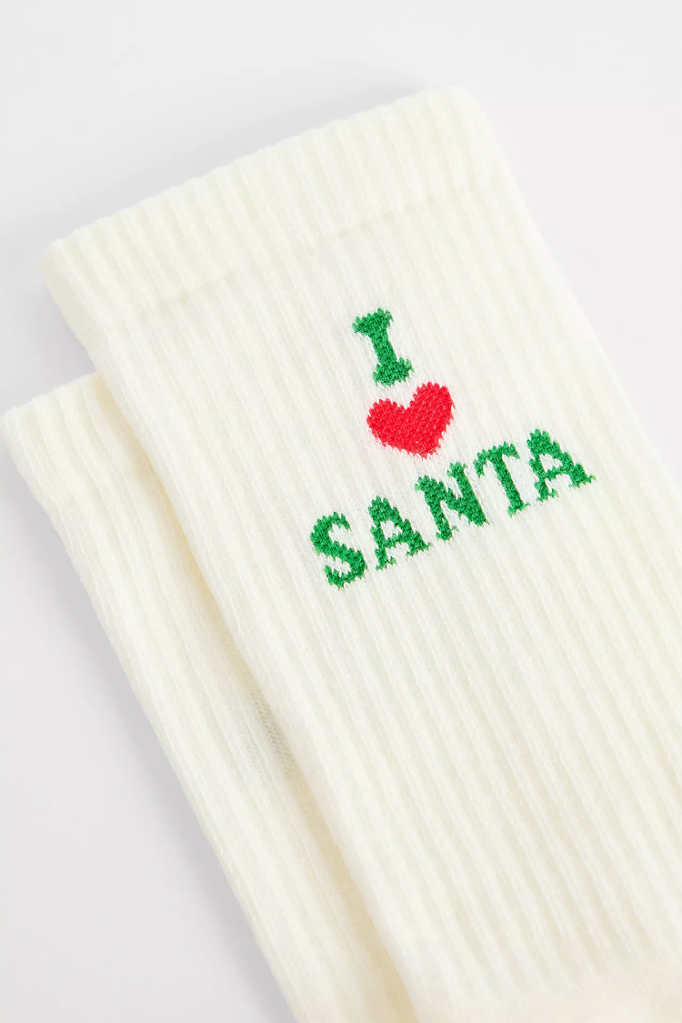 Out From Under I Heart Santa Socks