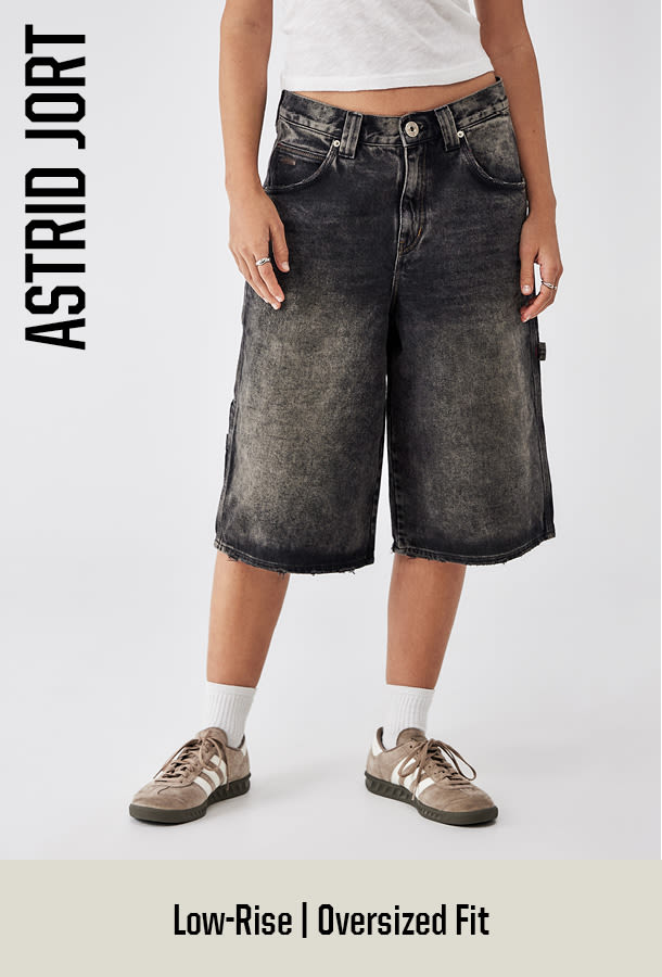 BDG Strappy Bleached Denim Baggy Cargo Pants