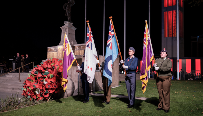 Image: ANZAC Day Dawn Parade 2018 (https://manawatuheritage.pncc.govt.nz/item/47e4e887-74c0-4179-bac2-fcaeb63a482d) by [unknown]. Collection: Palmerston North City Council.
