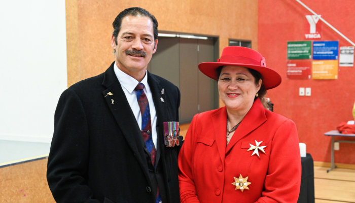 Image: Anzac Day 2022 (https://gg.govt.nz/image-galleries/9370/media?page=5) by Government House on The Governor-General of New Zealand. Public domain (https://gg.govt.nz/copyright-and-licensing). Image cropped.
