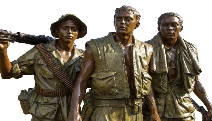 Image: Unknown (https://pixabay.com/en/vietnam-memorial-soldiers-bronze-2417450/) by Momentmal on Pixabay