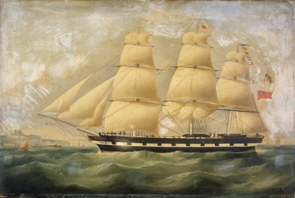 Image: The sailing ship Maori. Between 1850 and 1870 (https://natlib.govt.nz/records/22856847) by [Unknown] from Alexander Turnball Library.