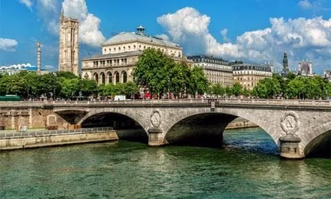 French river scenery