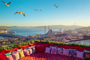  panoramic views of the Bosphorus and the historic center of Istanbul