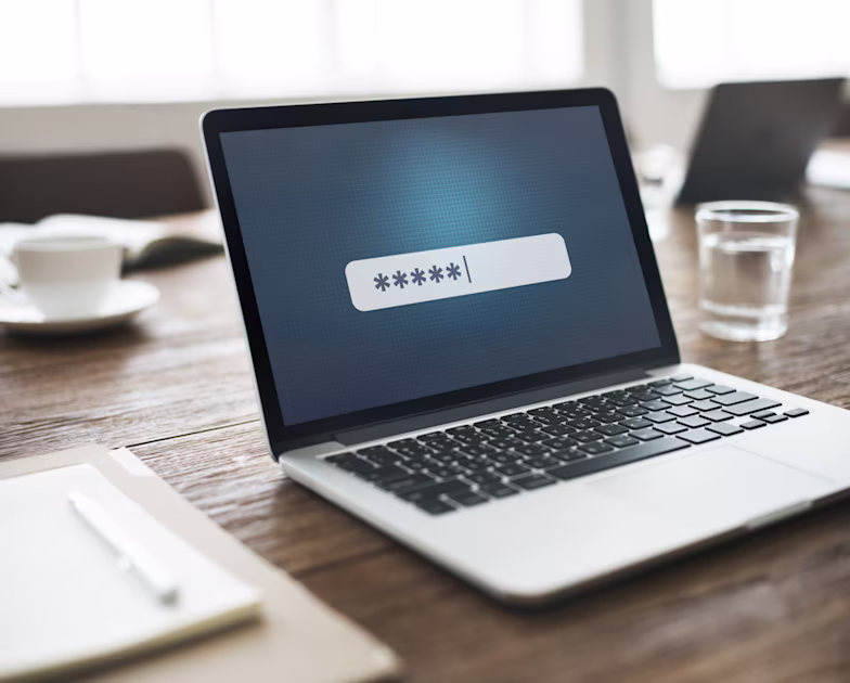 Password on laptop
