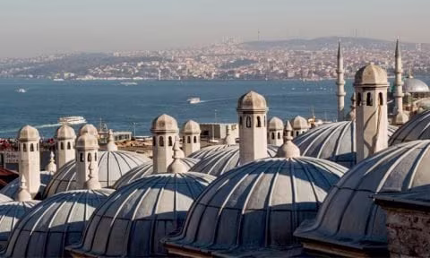 Roof-level view of Istanbul