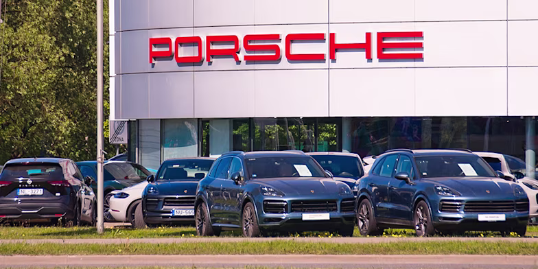 Porsche dealership exterior
