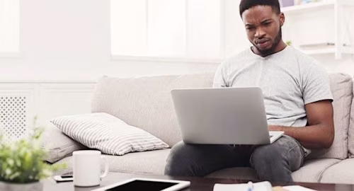 man at laptop