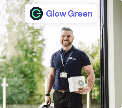 Glow green logo and fitter image