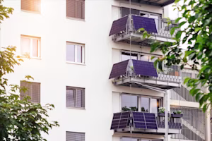 solar panels on balconies