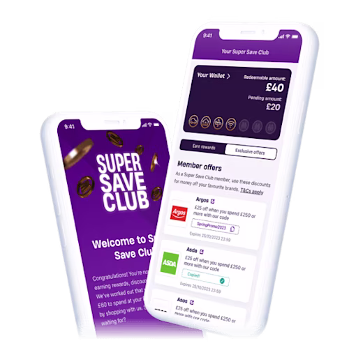 Super Save Club App - Desktop