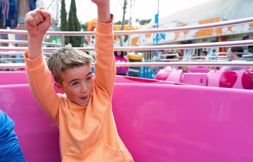 fairground family reward rollercoaster child boy