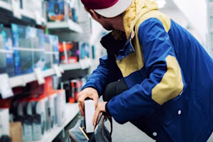 Woman on laptop with MoneySuperMarket logo displayed