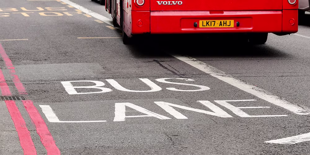 bus lane road markings