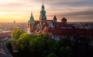  summer sunrise, Krakow, Poland