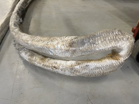 Dynamica Tow rope made with Dyneema®. Used 3997 times by Svitzer. Returned for testing.
