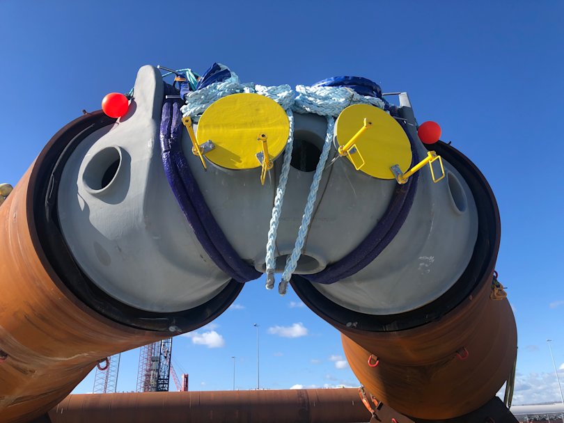 FOWT mooring made with DM20 synthetic fibres