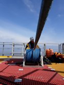 spool the rope on the winch drum using approx.  10% of the ropes spliced BL 