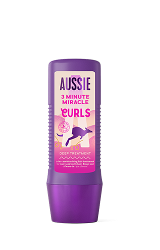 Bottle of Aussie's 3 MINUTE MIRACLE CURLS deep treatment