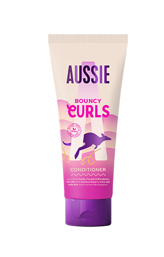 Bottle of Aussie's BOUNCY CURLS conditioner