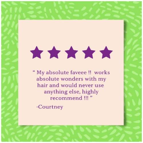 A product review by Courtney, saying: My absolute faveee! Works absolute wonders with my hair and would never use anything alse, highly recommend!