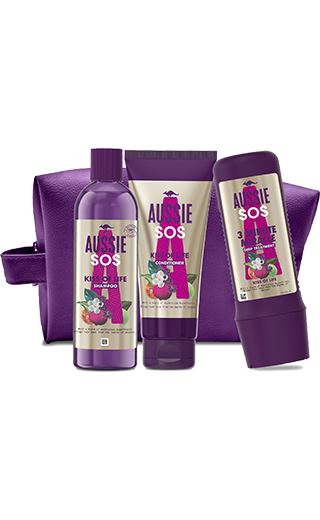 Aussie SOS Kiss of life products (shampoo, conditioner and deep treatment bottles)