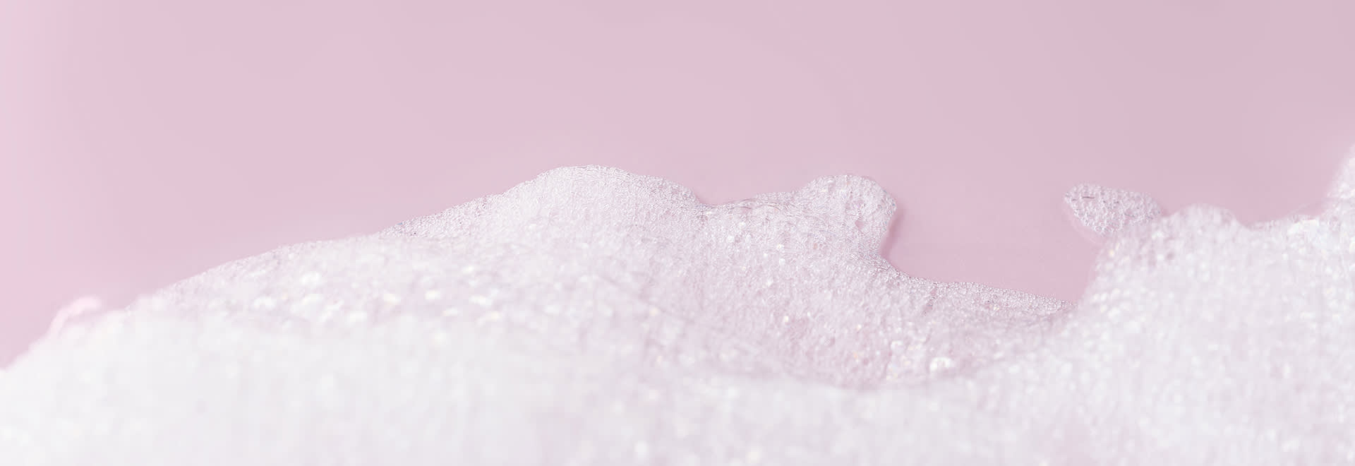 A foam on the pink surface