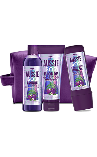 Aussie SOS Kiss of life products (shampoo, conditioner and deep treatment bottles)