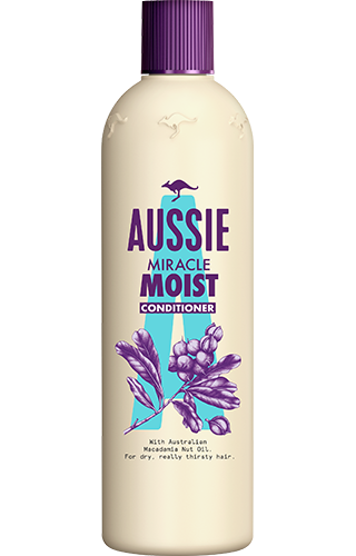 An image of Aussie Miracle Moist Conditioner travel size bottle