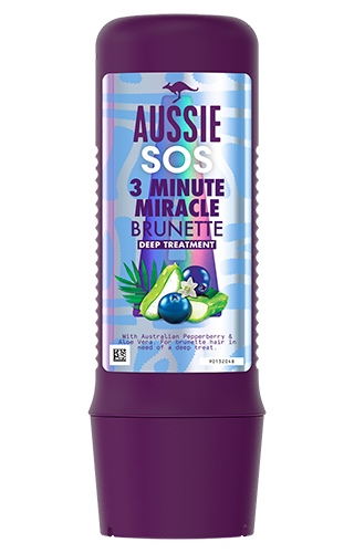 An image of Aussie 3MM Brunette Hair Mask bottle