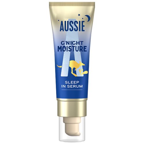 A picture of AUSSIE G’NIGHT MOISTURE HAIR SERUM tube.