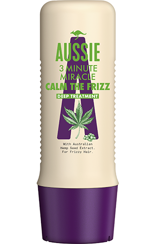 An image of Aussie 3 Minute Miracle Calm the Frizz bottle